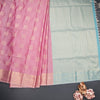 Semi Soft Silk Pink Zari Worked Saree
