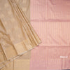 Semi Soft Silk Peanut Brown Zari Worked Saree