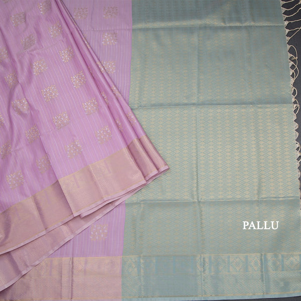 Semi Soft Silk Onion Pink Zari Worked Saree