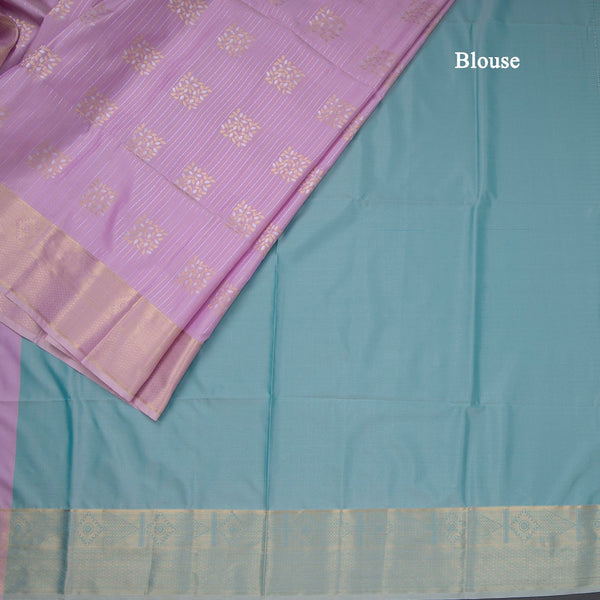Semi Soft Silk Onion Pink Zari Worked Saree