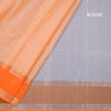 Gadwal Cotton Light Orange Zari Stripes Saree