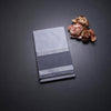 Gadwal Cotton Grey Zari Stripes Saree
