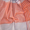 Gadwal Cotton Peach Plain Saree