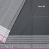 Gadwal Cotton Grey Plain Saree