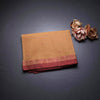 Bengal Cotton Sandal Saree With Thread Buttas