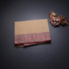 Bengal Cotton Sandal Saree With Thread Buttas 02