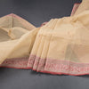 Bengal Cotton Sandal Saree With Thread Buttas 02