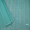 Bengal Cotton Green Saree With Thread Buttas