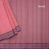 Bengal Cotton Rose Pink Plain Saree