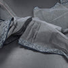 Bengal Cotton Grey Saree With Thread Buttas