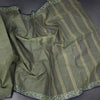 Bengal Cotton Sage Green Saree With Thread Buttas