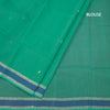 Bengal Cotton Sea Green Saree With Thread Buttas