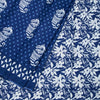 Mul Mul Cotton Dark Blue Printed Saree 03