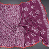 Mul Mul Cotton Purple Printed Saree 02