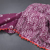 Mul Mul Cotton Purple Printed Saree 02