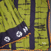 Mul Mul Cotton Mehandi Green Printed Saree