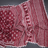 Mul Mul Cotton Maroon Printed Saree 06