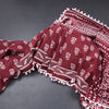 Mul Mul Cotton Maroon Printed Saree 06