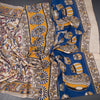 Kalamkari Cotton Cream Printed Saree 07