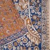 Kalamkari Cotton Mustard Yellow Printed Saree