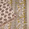 Kalamkari Cotton Cream Printed Saree 05