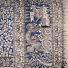 Kalamkari Cotton Blue Printed Saree 02