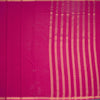 Semi Mysore Silk Rani Pink Plain Saree And Zari Border