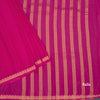 Semi Mysore Silk Rani Pink Plain Saree And Zari Border
