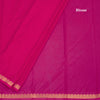 Semi Mysore Silk Rani Pink Plain Saree And Zari Border