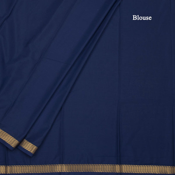 Semi Mysore Silk Cream Plain Saree And Zari Border
