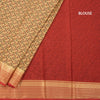 Semi Mysore Silk Sandal Floral Printed Saree And Zari Border 02