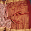 Semi Mysore Silk Peach Floral Printed Saree And Zari Border 02