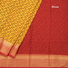 Semi Mysore Silk Mango Yellow Floral Printed Saree