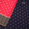 Semi Mysore Silk Rose Pink Saree With Zari Buttas