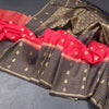 Semi Mysore Silk Rose Pink Saree With Zari Buttas