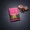 Semi Mysore Silk Fiery Rose Pink Saree With Zari Buttas