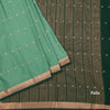 Semi Mysore Silk Pista Green Saree With Zari Buttas