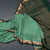 Semi Mysore Silk Pista Green Saree With Zari Buttas