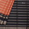 Semi Mysore Silk Peach Zari Stripes Saree