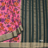 Semi Mysore Silk Taffy Pink Floral Printed Saree