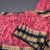 Semi Mysore Silk Fiery Rose Pink Floral Printed Saree