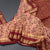 Semi Mysore Silk Peach Floral Printed Saree