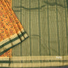 Semi Mysore Silk Mango Yellow Floral Printed Saree 02