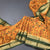 Semi Mysore Silk Mango Yellow Floral Printed Saree 02