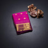 Semi Mysore Silk Rani Pink Zari Worked Saree