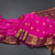 Semi Mysore Silk Rani Pink Zari Worked Saree