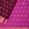Semi Mysore Silk Maroon Zari Worked Saree 02