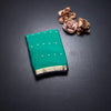 Semi Mysore Silk Jade Green Zari Worked Saree