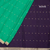 Semi Mysore Silk Jade Green Zari Worked Saree