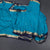 Semi Mysore Silk Peacock Blue Zari Worked Saree
